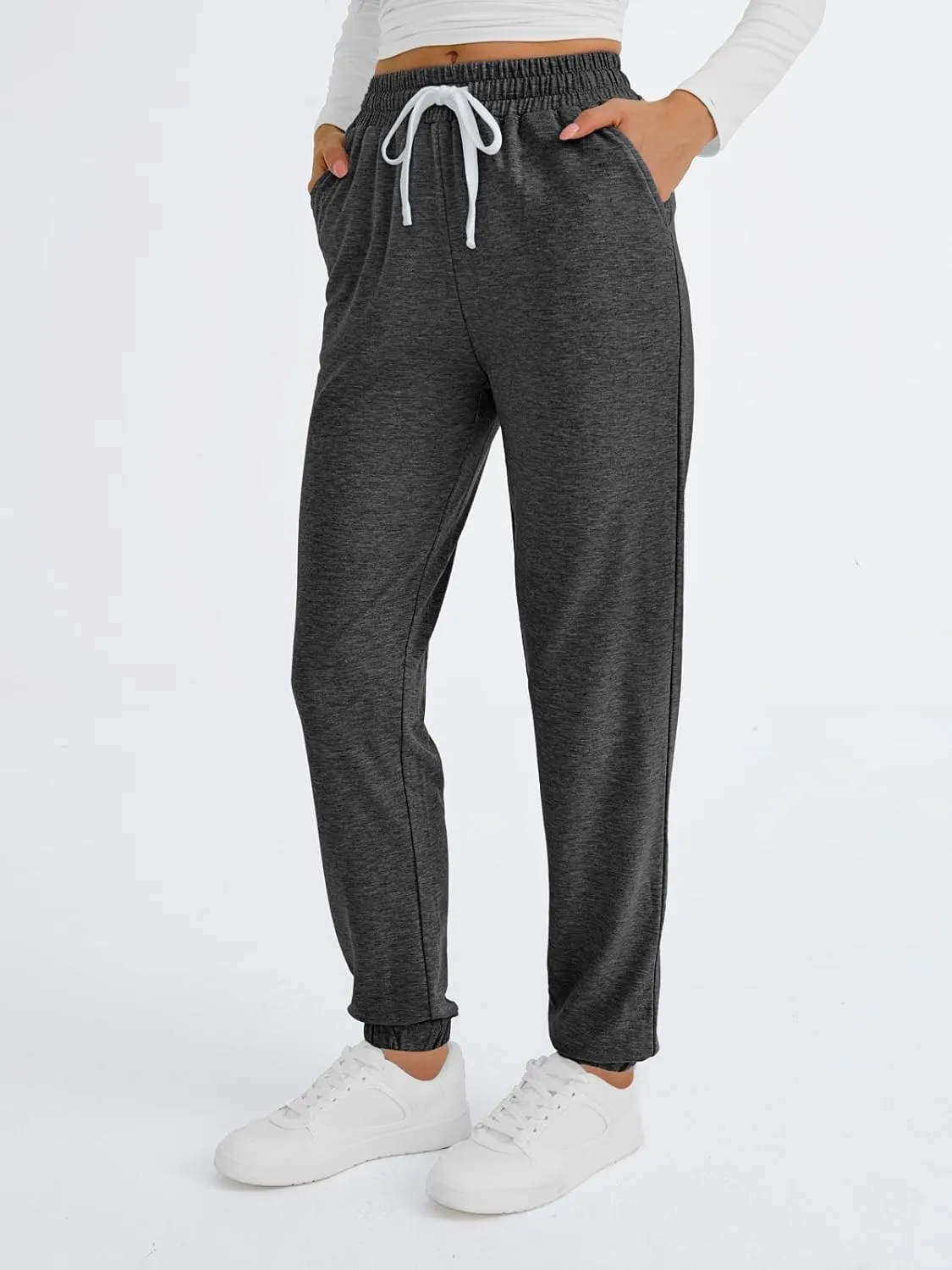 2025 Sweatpants Women Baggy Cinch Bottom Athletic Pants Straight Leg Joggers with Pocket Lounge Pajamas Soft Trousers