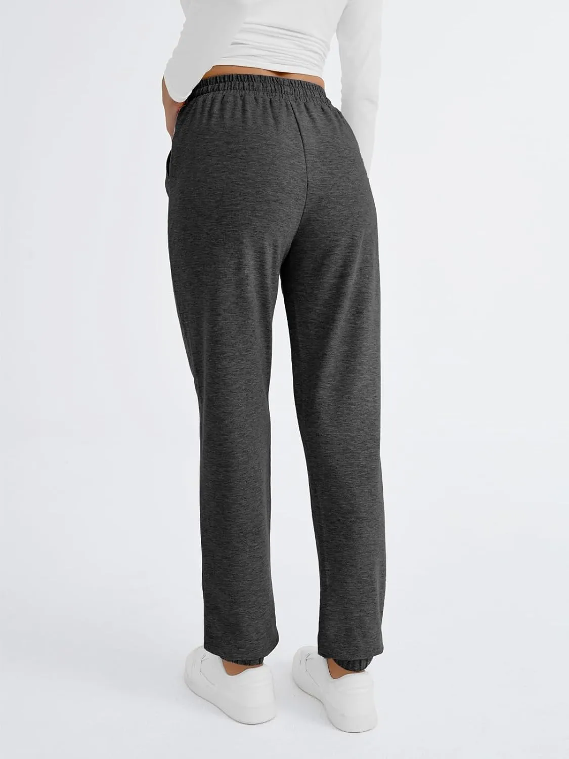 2025 Sweatpants Women Baggy Cinch Bottom Athletic Pants Straight Leg Joggers with Pocket Lounge Pajamas Soft Trousers