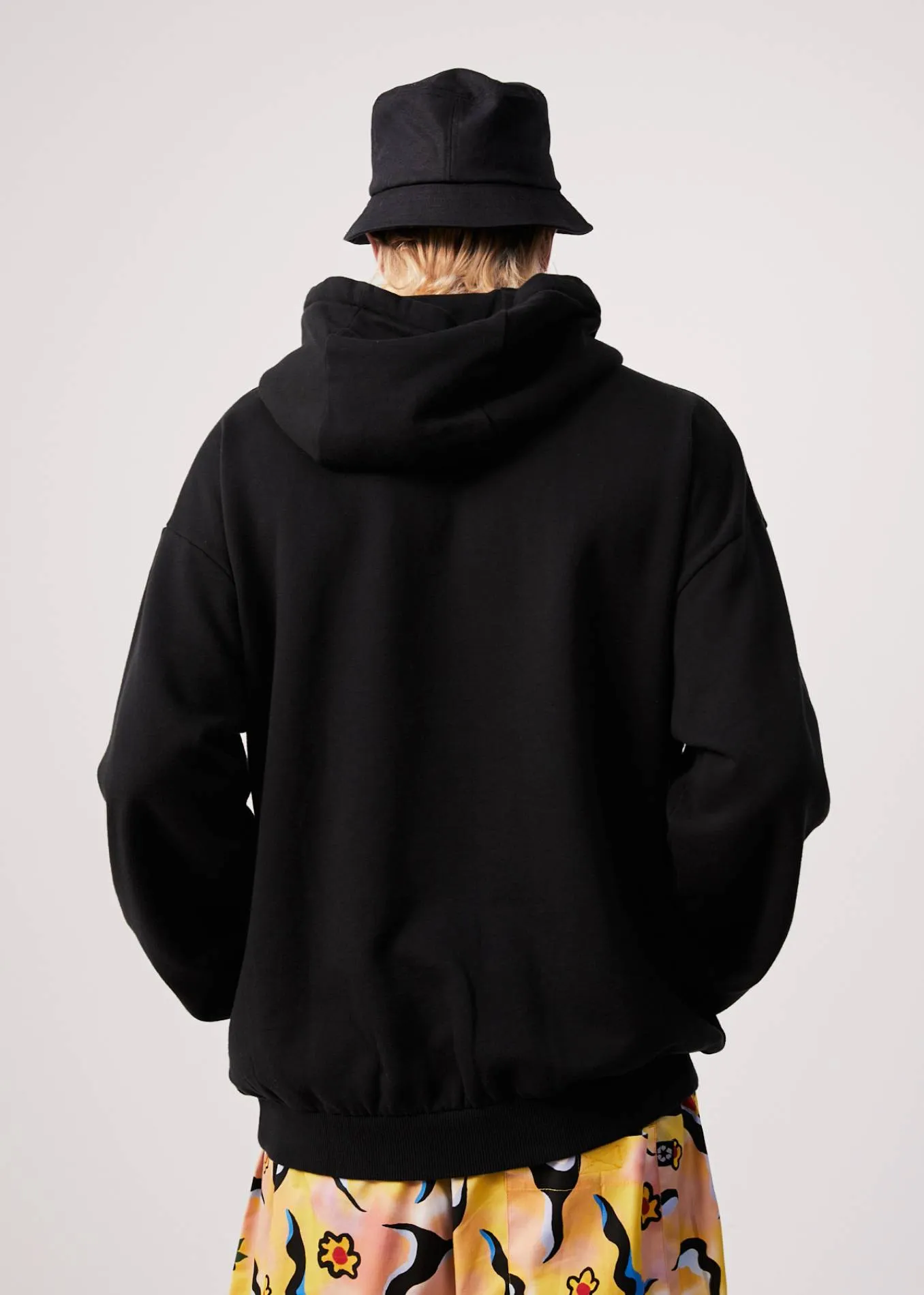 AFENDS Mens Flowers - Hoodie - Black