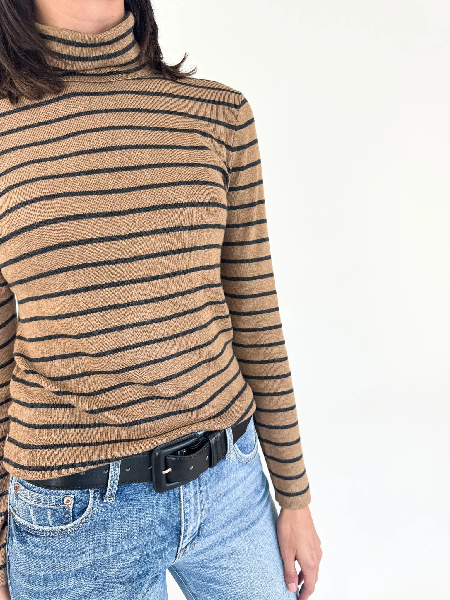Alma Classic Stripe Turtleneck