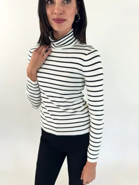 Alma Classic Stripe Turtleneck