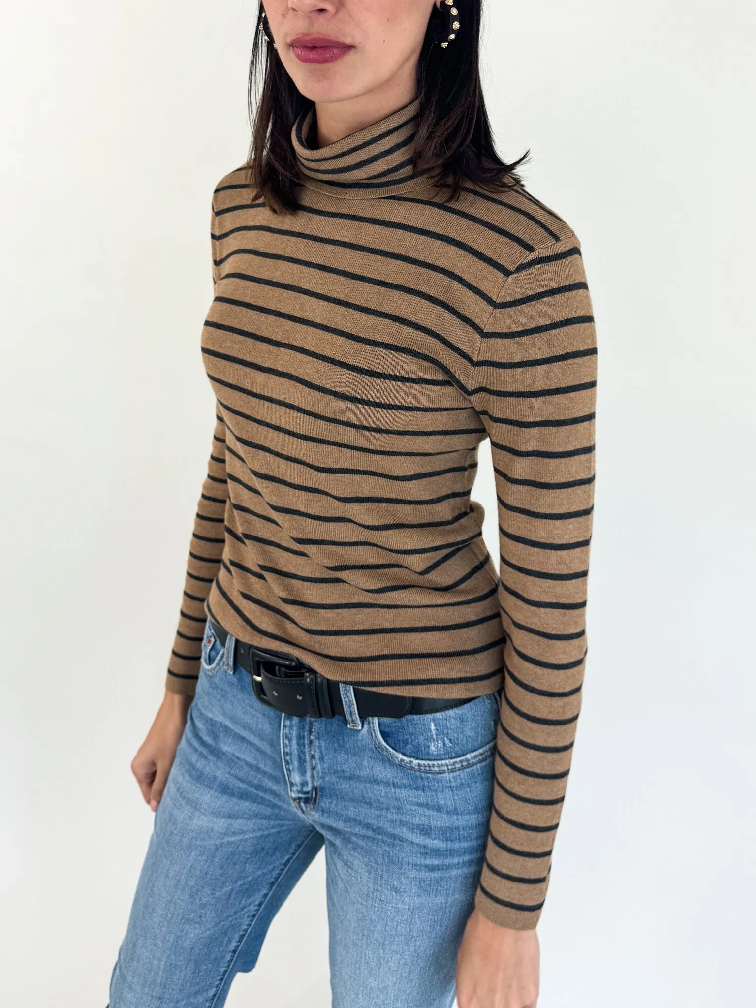 Alma Classic Stripe Turtleneck