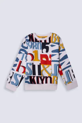 Alphabatic Graphic Sweat Shirt
