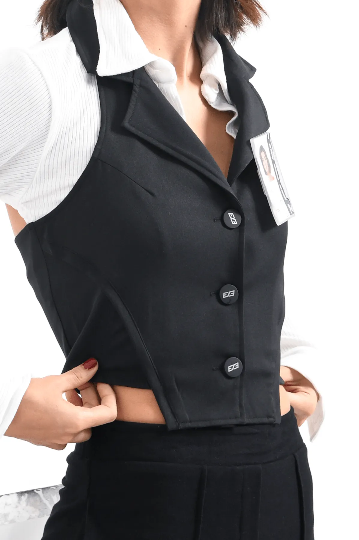 Black Smoking Vest