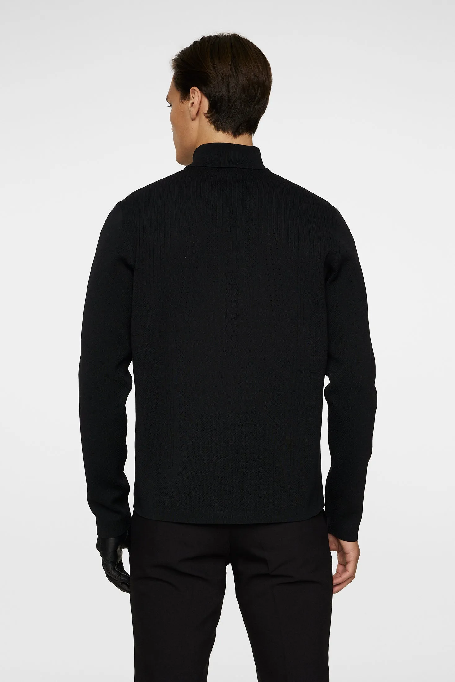 Bo Tech Knit Zip Sweater / Black