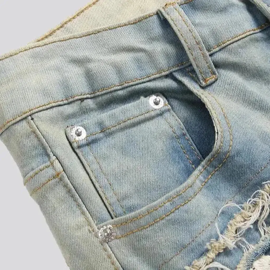 Boho stretchy jeans
 for men