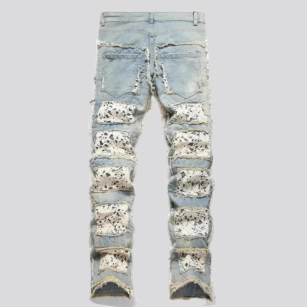 Boho stretchy jeans
 for men