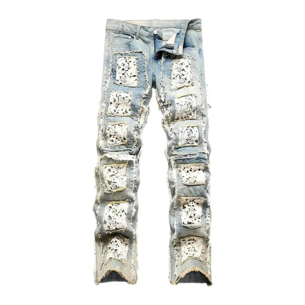Boho stretchy jeans
 for men