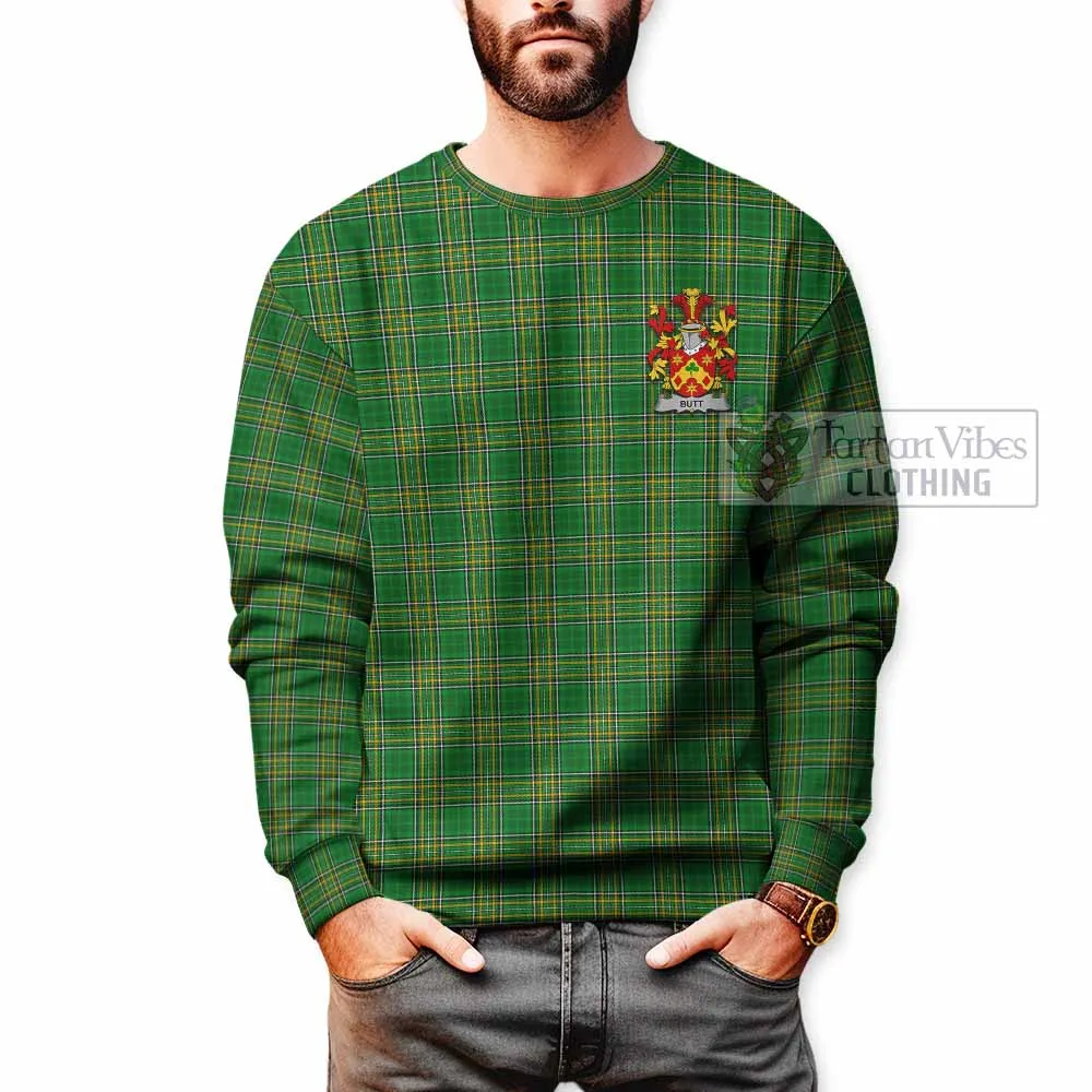 Butt Irish Clan Tartan Sweatshirt with Coat of Arms