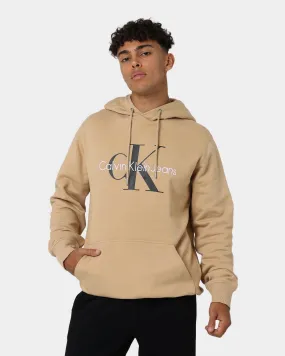 Calvin Klein Seasonal Monogram Hoodie Tawny Sand