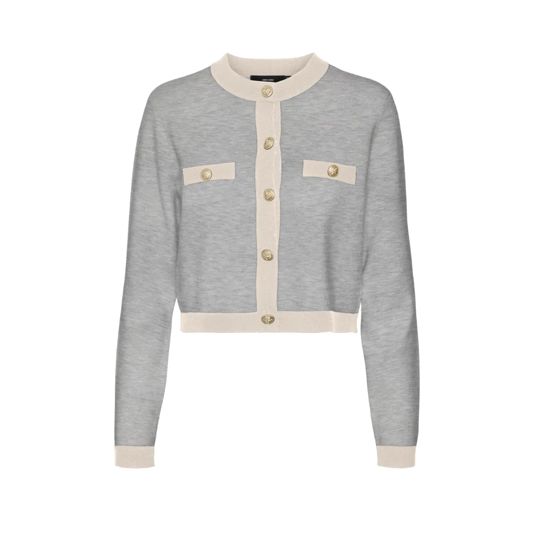 Cardigan de Malha - Azul Claro