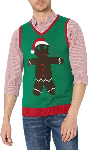 Christmas Sweater Vest - Tacky Holiday Designs to Stand Out - Snug Fit, Breathable Ugly Unisex Vest