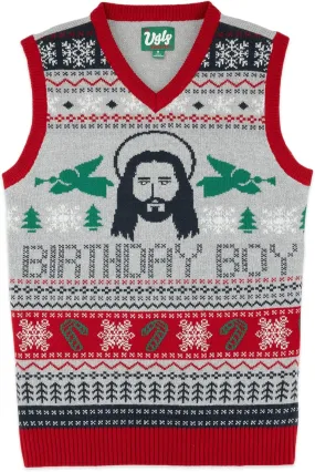 Christmas Sweater Vest - Tacky Holiday Designs to Stand Out - Snug Fit, Breathable Ugly Unisex Vest
