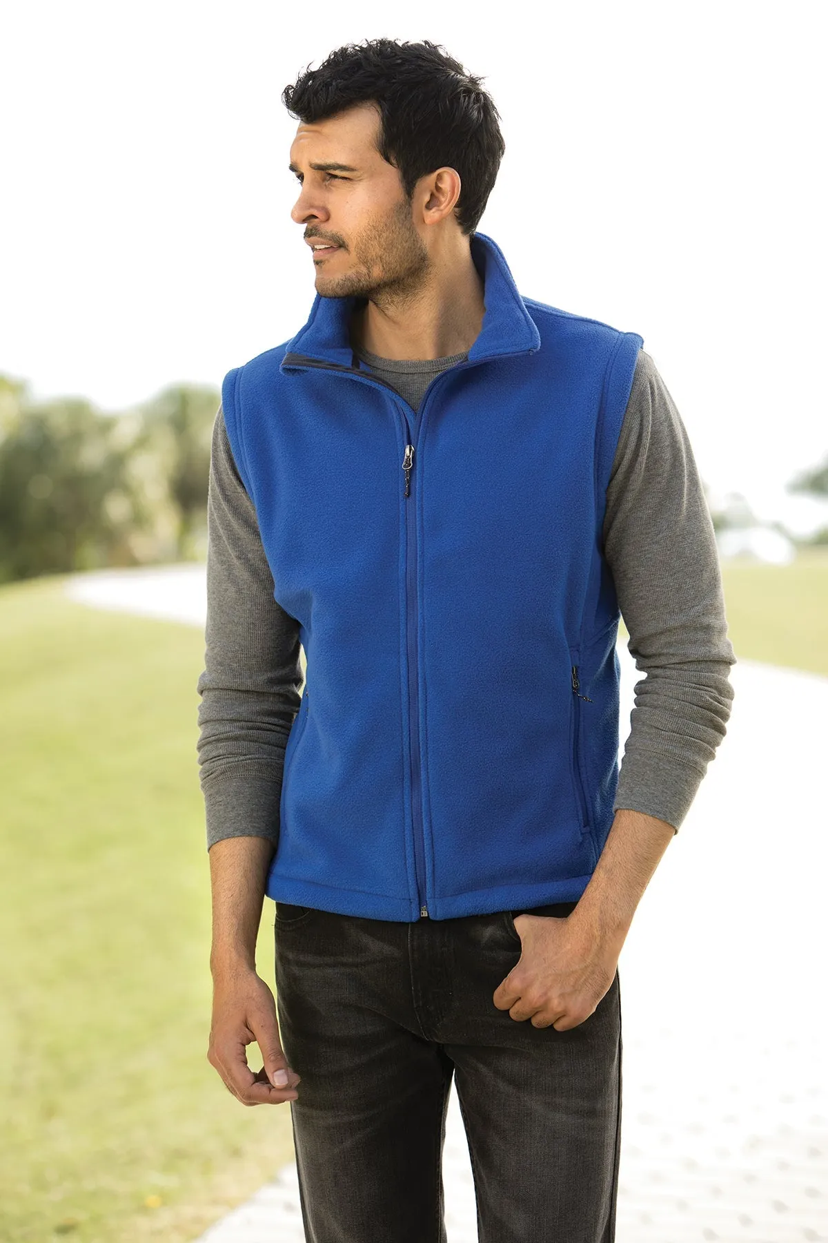 Christopher Newport University Fleece Vest - Embroidered Choice of Logo