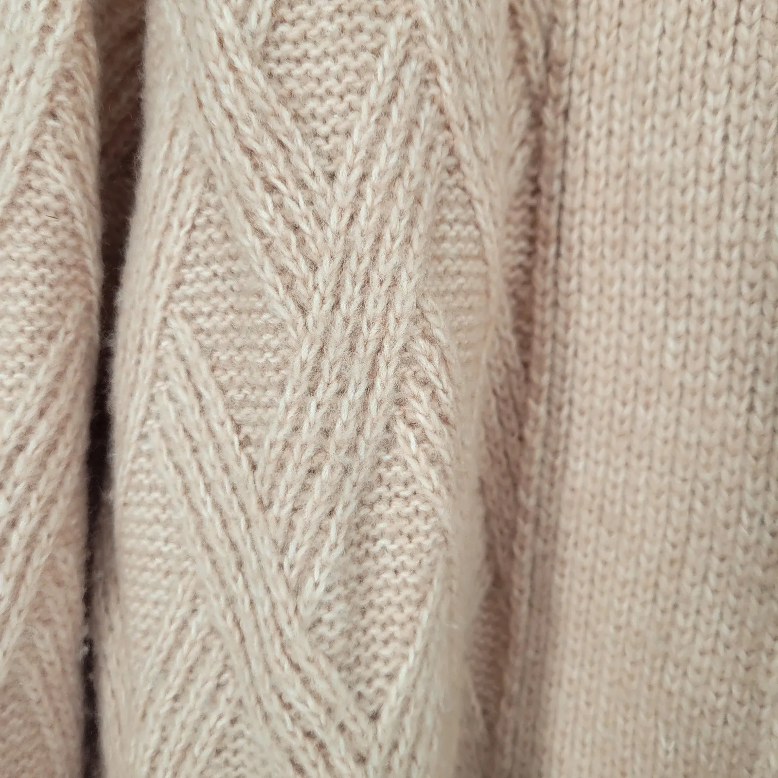 Croft & Barrow Womens Sz S Open Front Cardigan Sweater Light Blush Pink