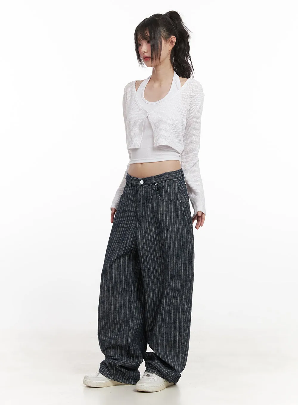 Cropped Knitted Cardigan CJ528