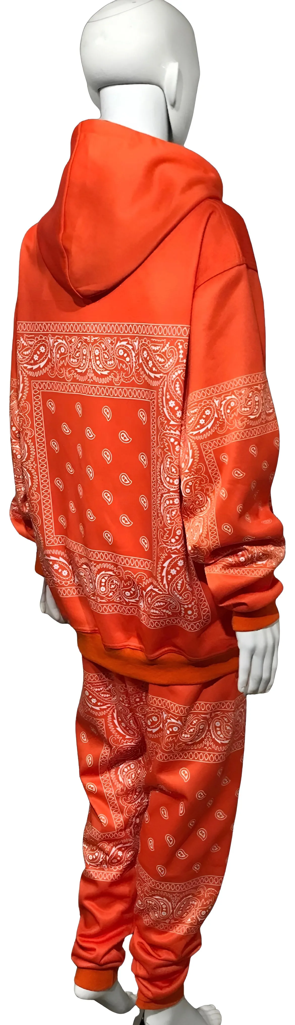 ^ECM^ ~ORANGE BANDANA~ JOGGER SWEATSUITS (FLEECY SOFT LINED)