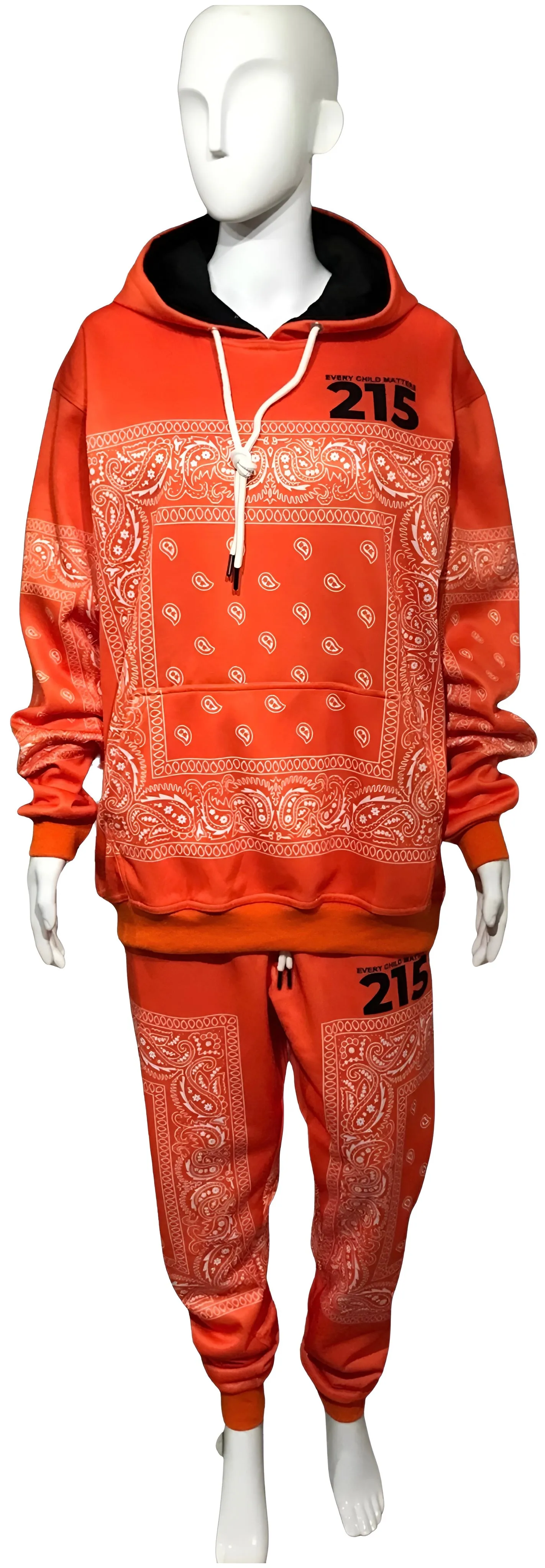^ECM^ ~ORANGE BANDANA~ JOGGER SWEATSUITS (FLEECY SOFT LINED)