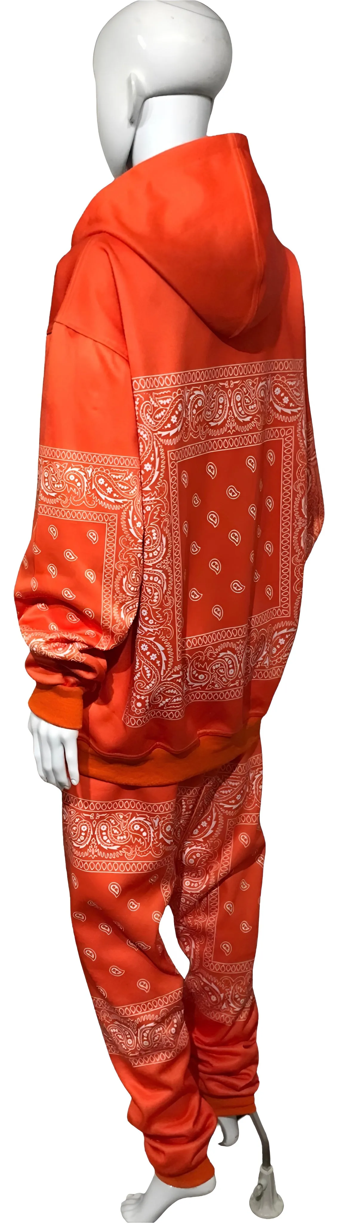 ^ECM^ ~ORANGE BANDANA~ JOGGER SWEATSUITS (FLEECY SOFT LINED)