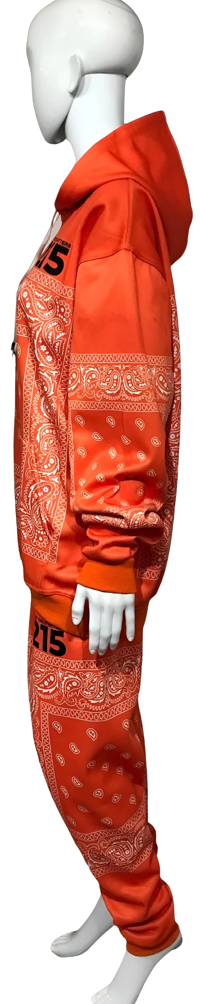 ^ECM^ ~ORANGE BANDANA~ JOGGER SWEATSUITS (FLEECY SOFT LINED)