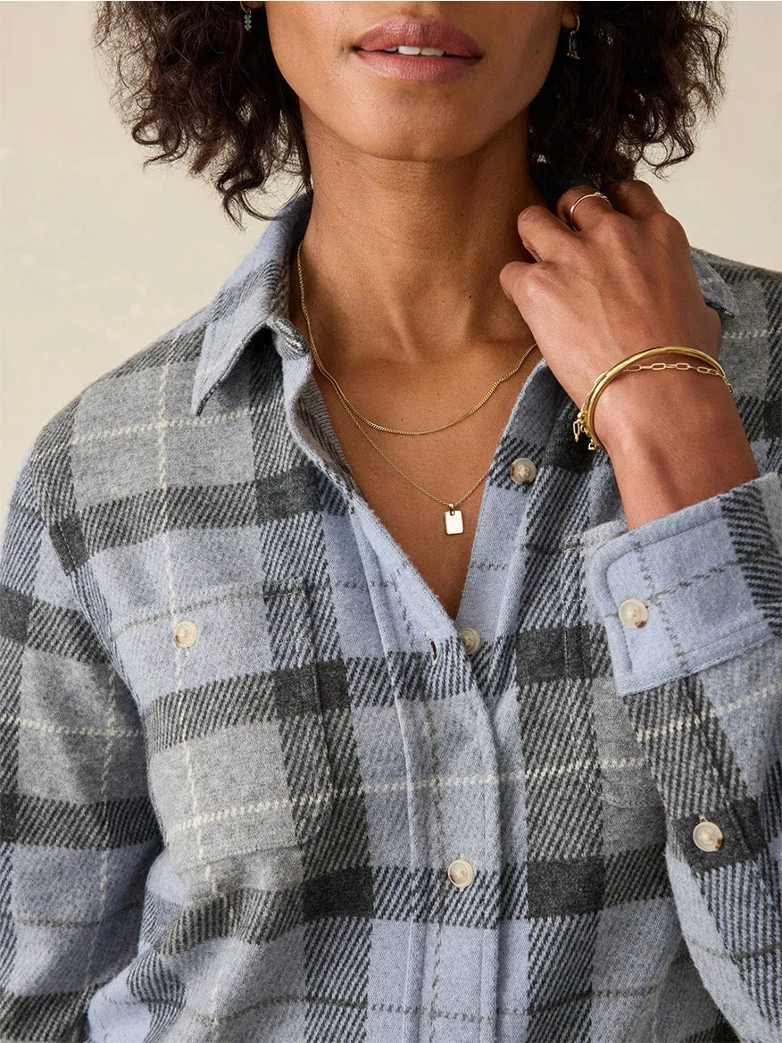 Faherty Brand Legend Sweater Shirt in True North Plaid