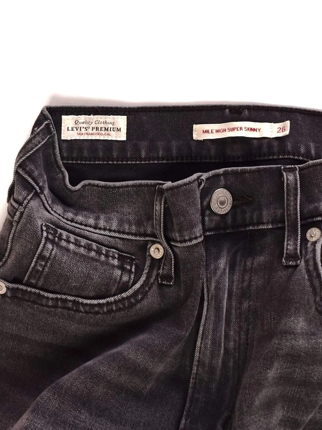 Fede grå stretchy jeans