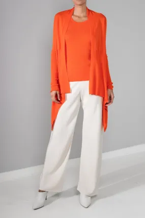 GEOMETRIC DRAPE CARDIGAN