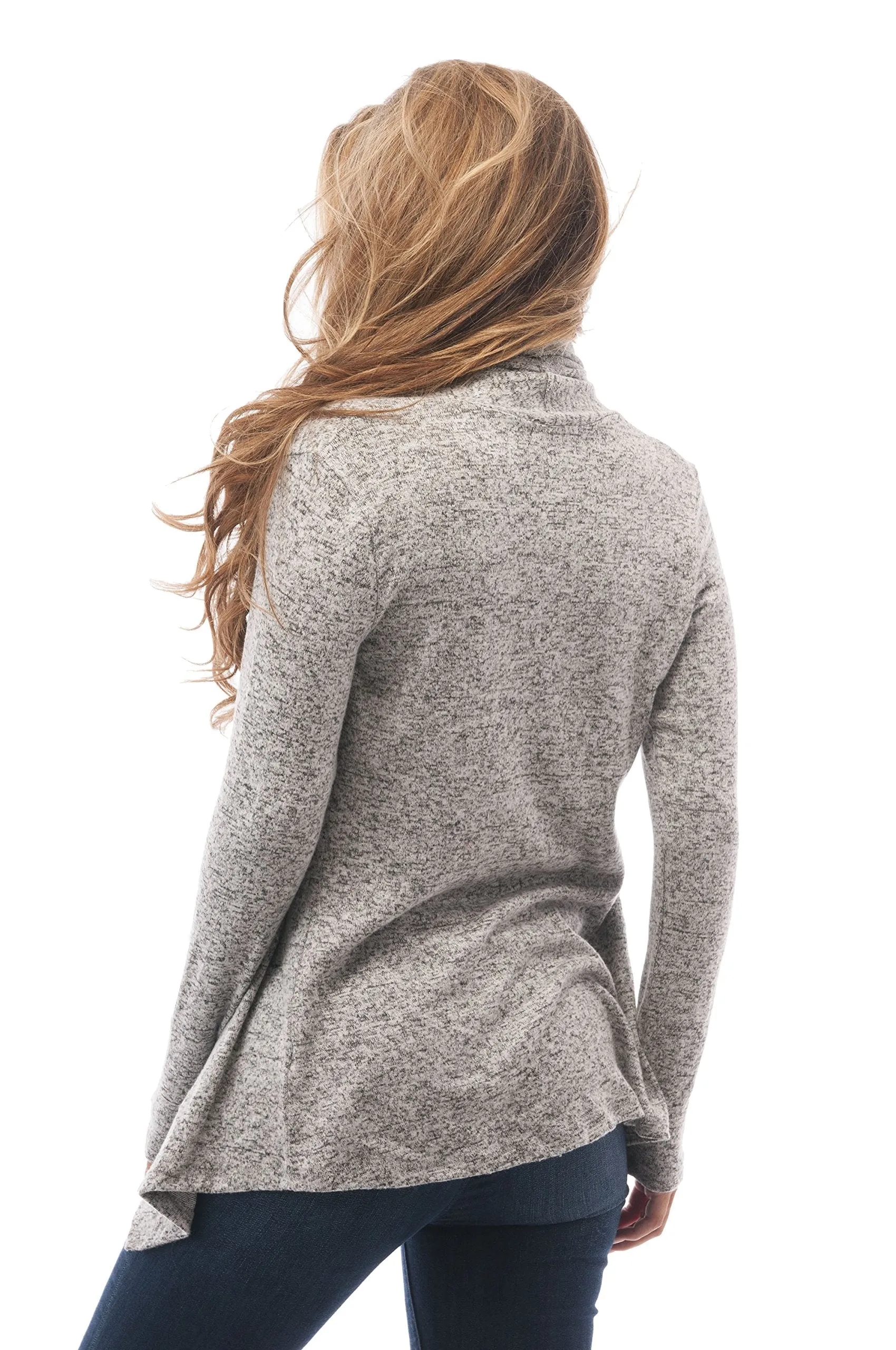 Hollywood Star Fashion Brushed Fabric Light Weight Cardigan
