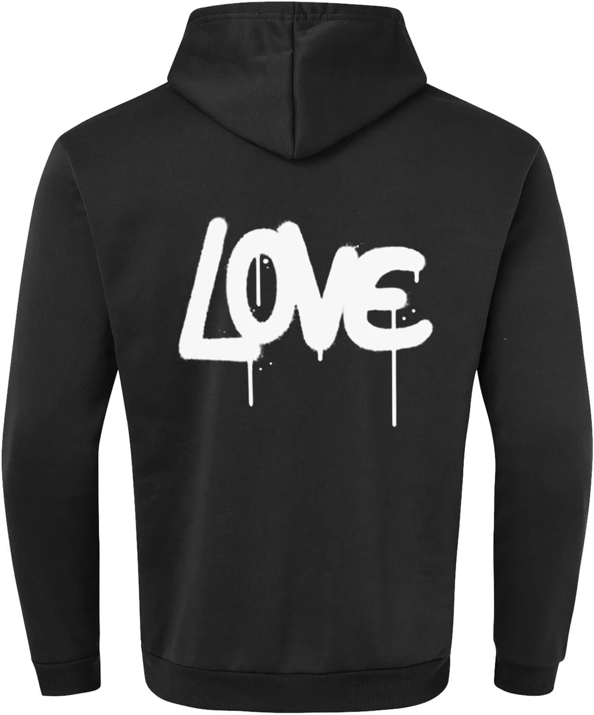 Hoodies For Men With Designs Breathable Casual Hooded Sweatshirt Pullover Tops Mid-Weight Long Sleeve Letter Print Shirts