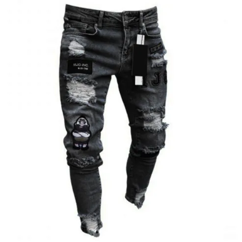 Knee hole zipper feet