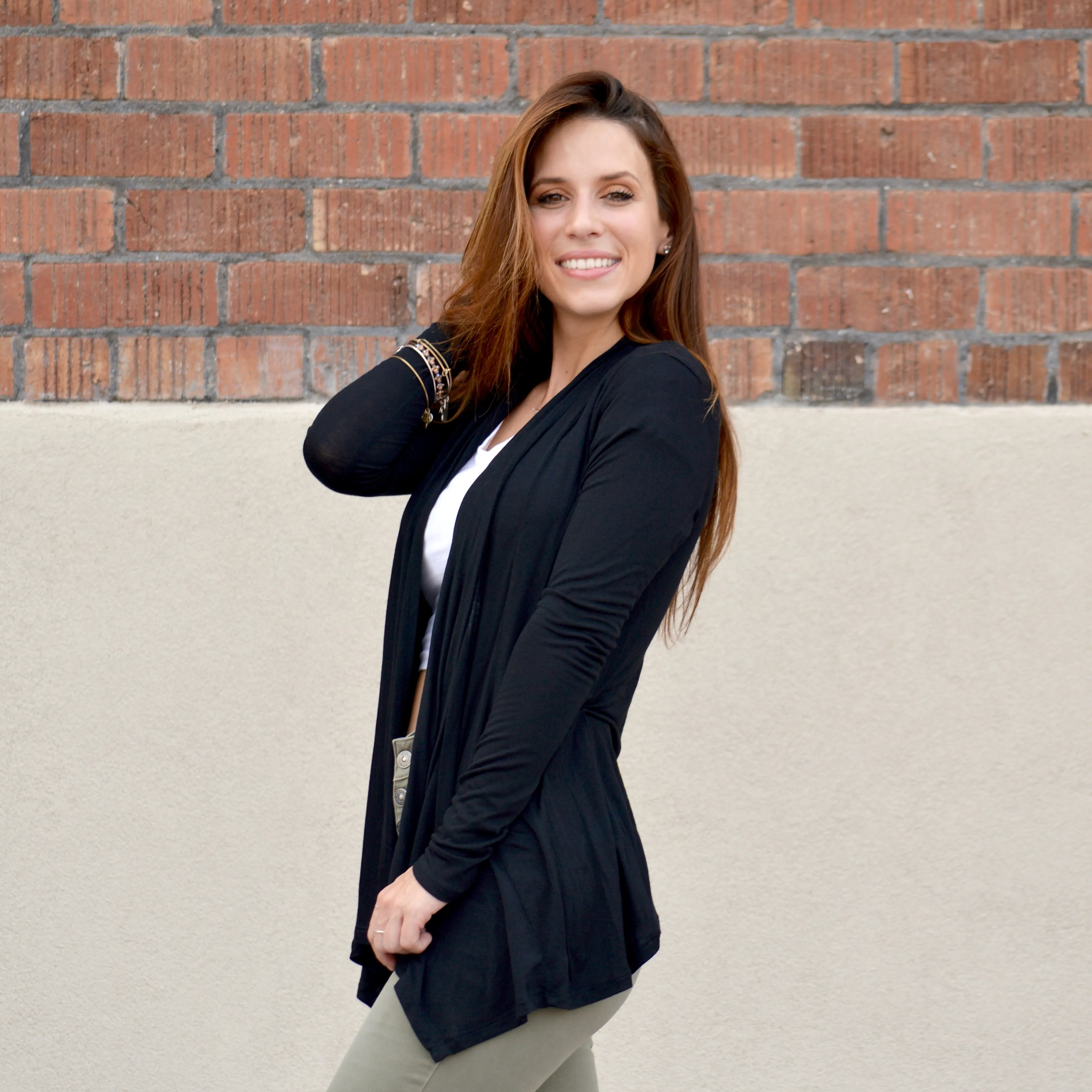 Lia Fall Cardigan - Black
