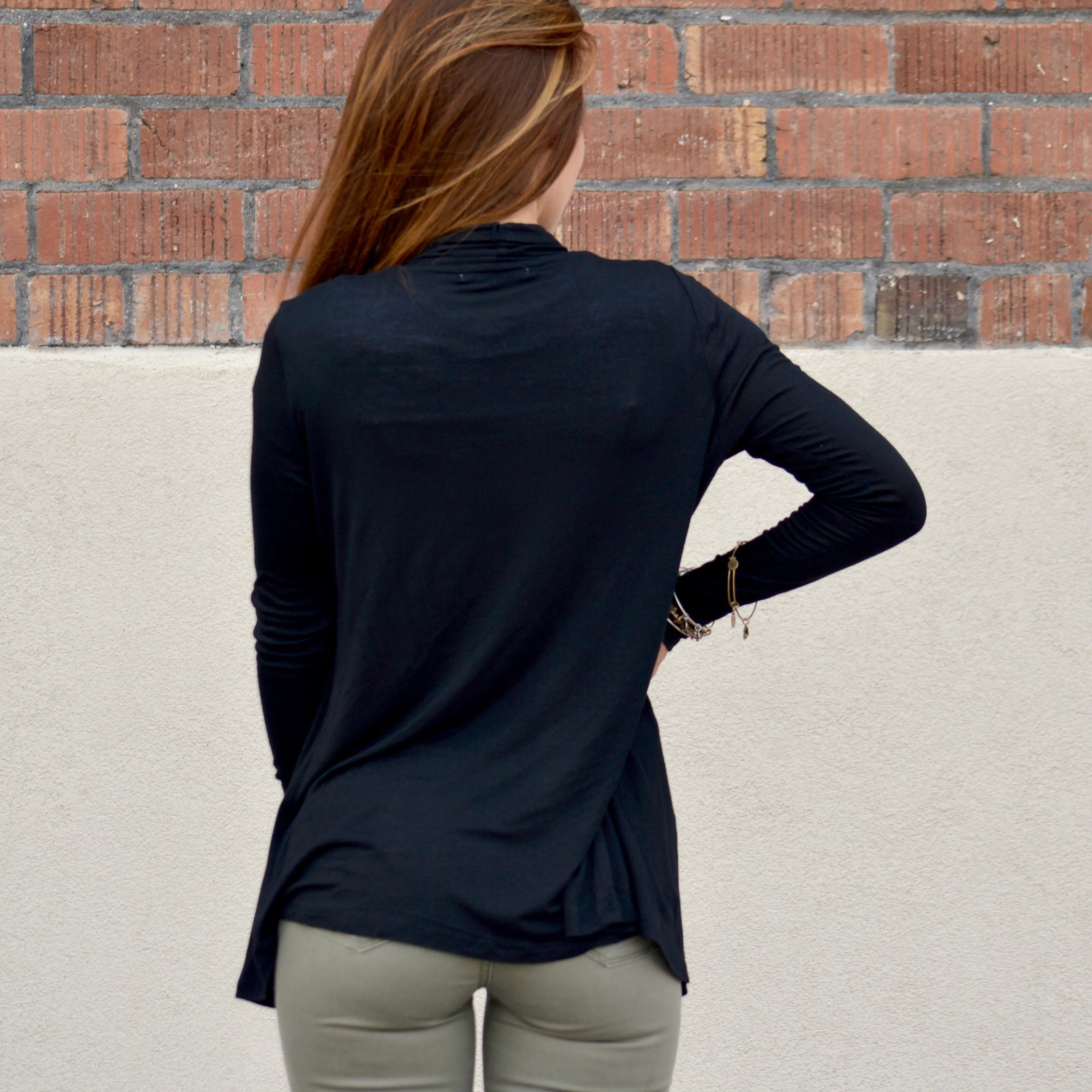 Lia Fall Cardigan - Black