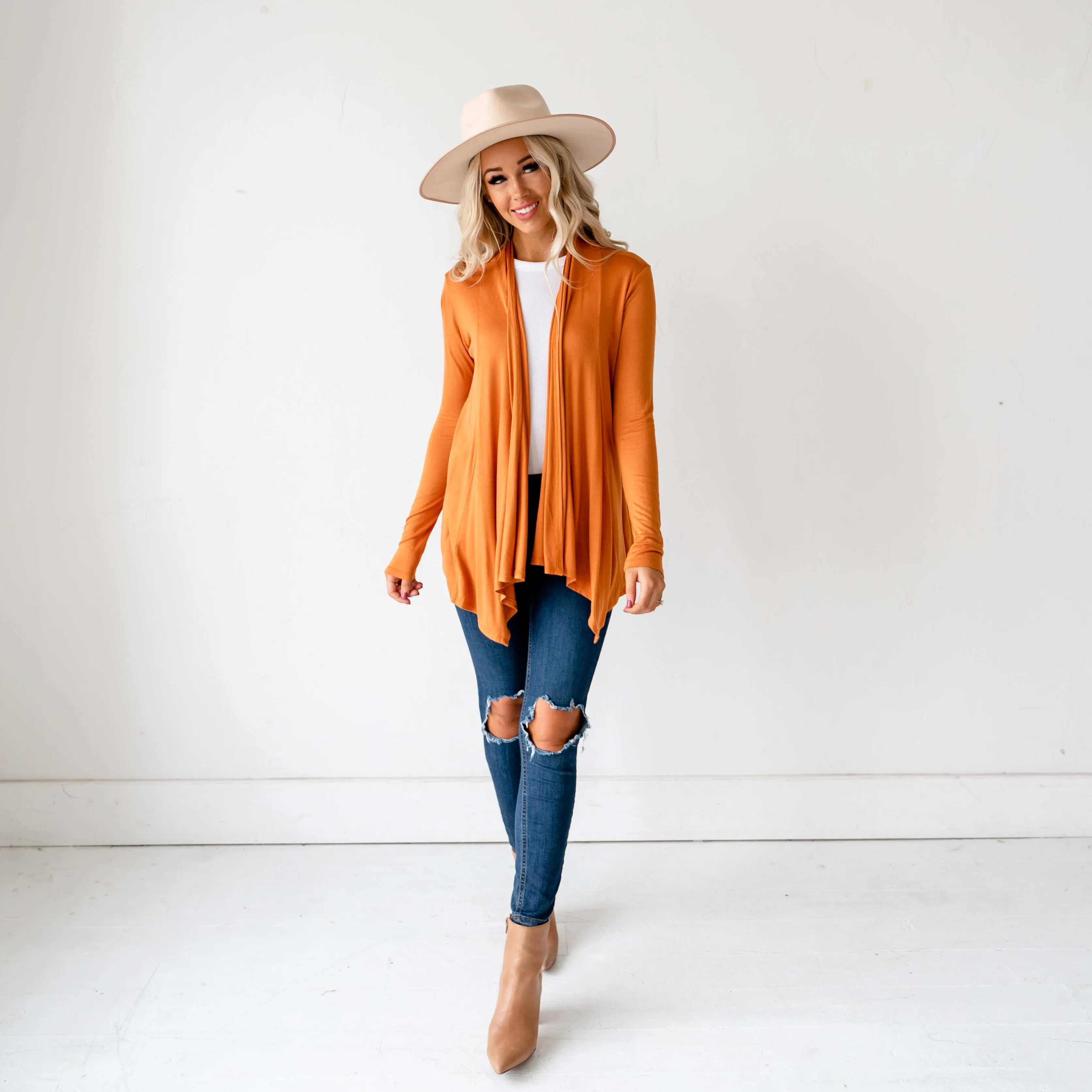Lia Fall  Cardigan - Mustard