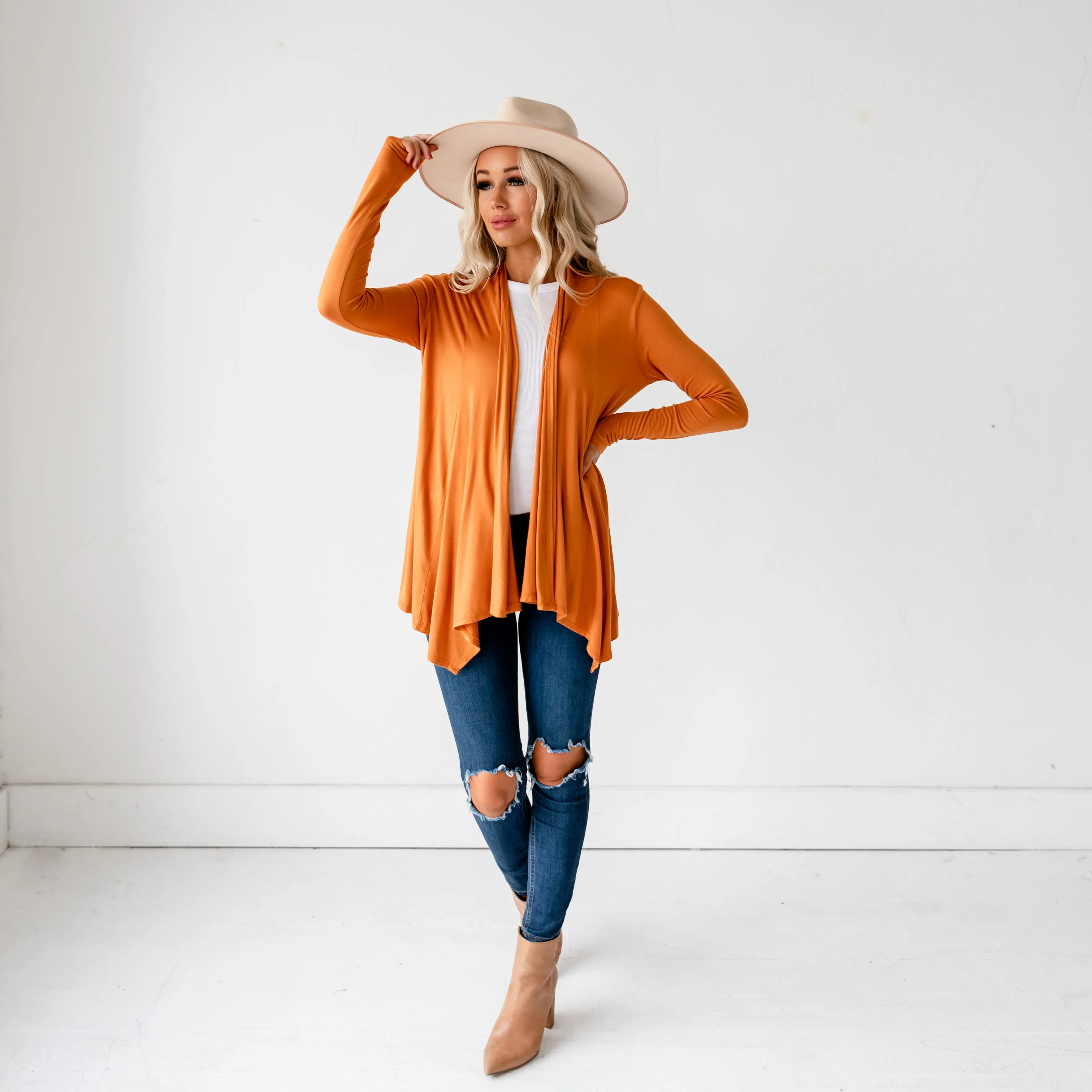 Lia Fall  Cardigan - Mustard