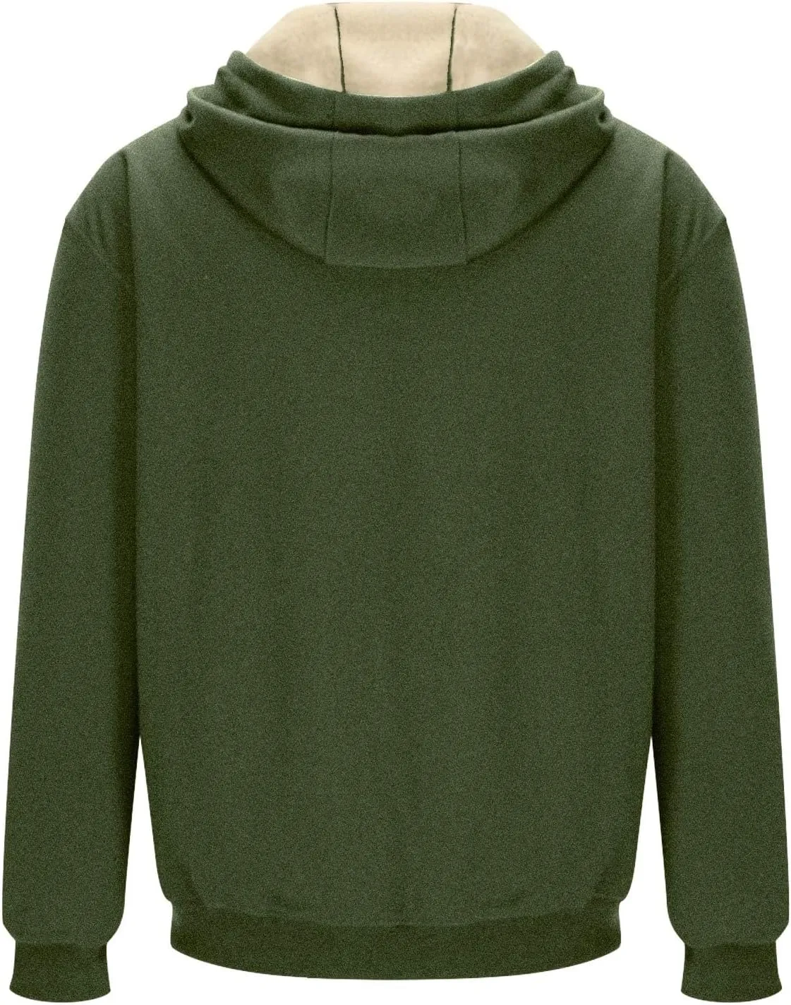 Long Sleeve Coat Men Full Zip Hoodie Jacket Plus Size Outdoor Outwear Casual Cardigan Fashion Blouse Warm Outwear