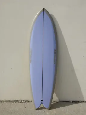 Love Machine | 5'9" Wills Fish | Purple/Tan Surfboard