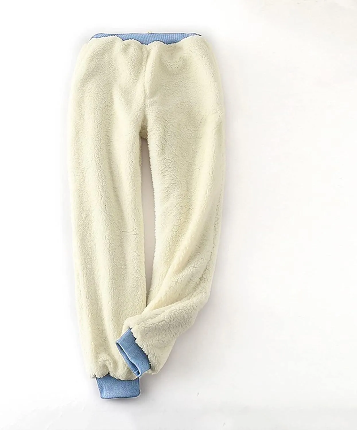 Men's Solid Baggy Cinch Bottom Sweatpants Casual Plus Size Cozy with Pockets Joggers Relaxed Fit Fleece Lined Soft