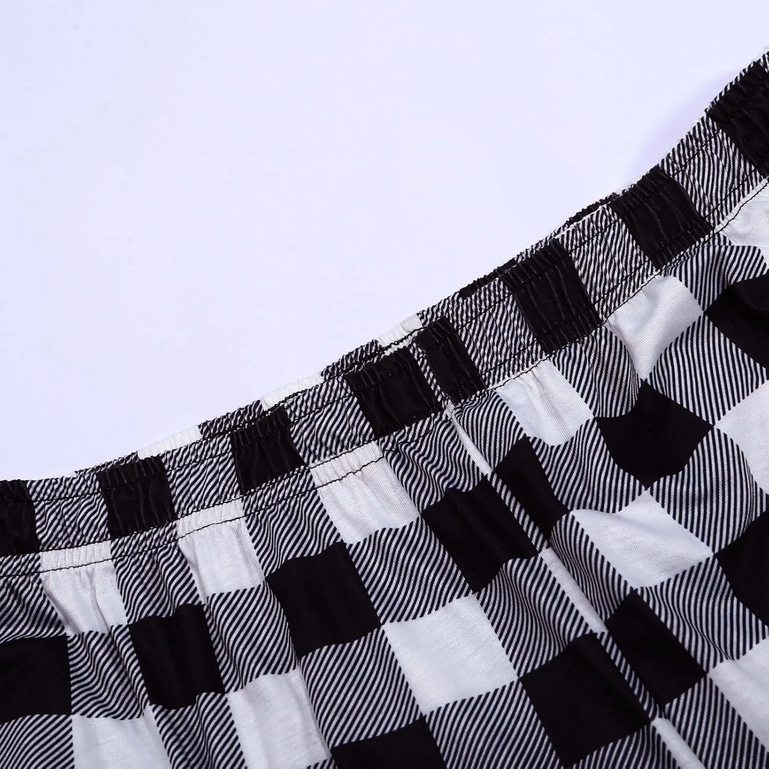 Mens Womens Plaid Pajama Pants Unisex Sleep Lounge Pants Soft PJ Bottoms Plaid Pajama Sweatpants with Pockets