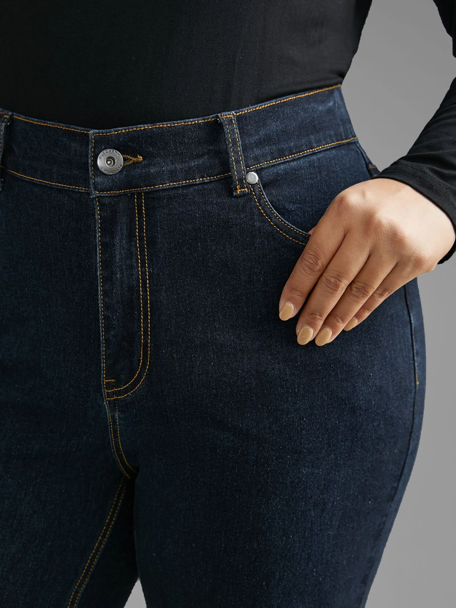 Mid Rise Stretchy Bootcut Jeans