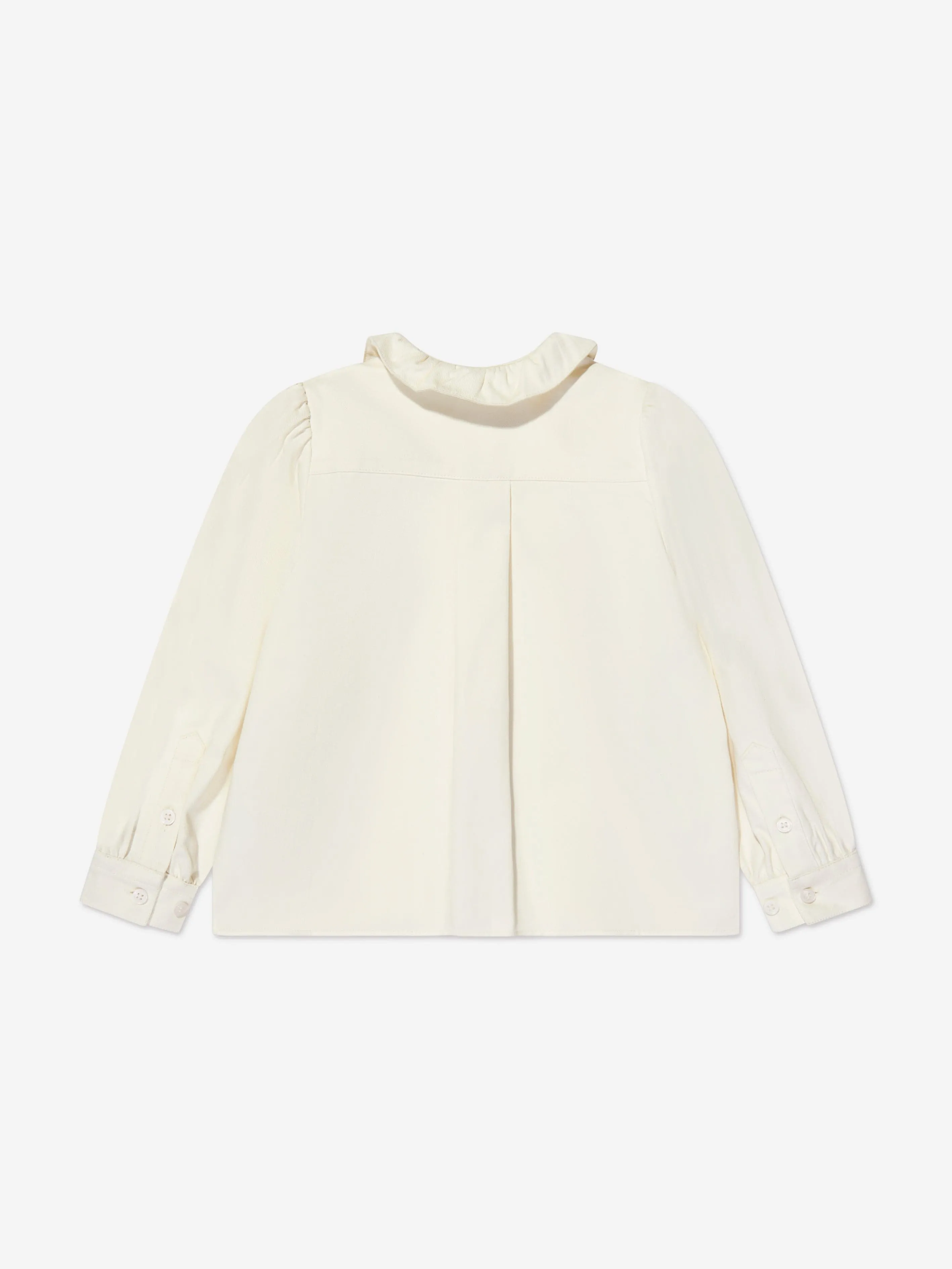 Mini Rodini Girls Chef Panda Woven Blouse in White