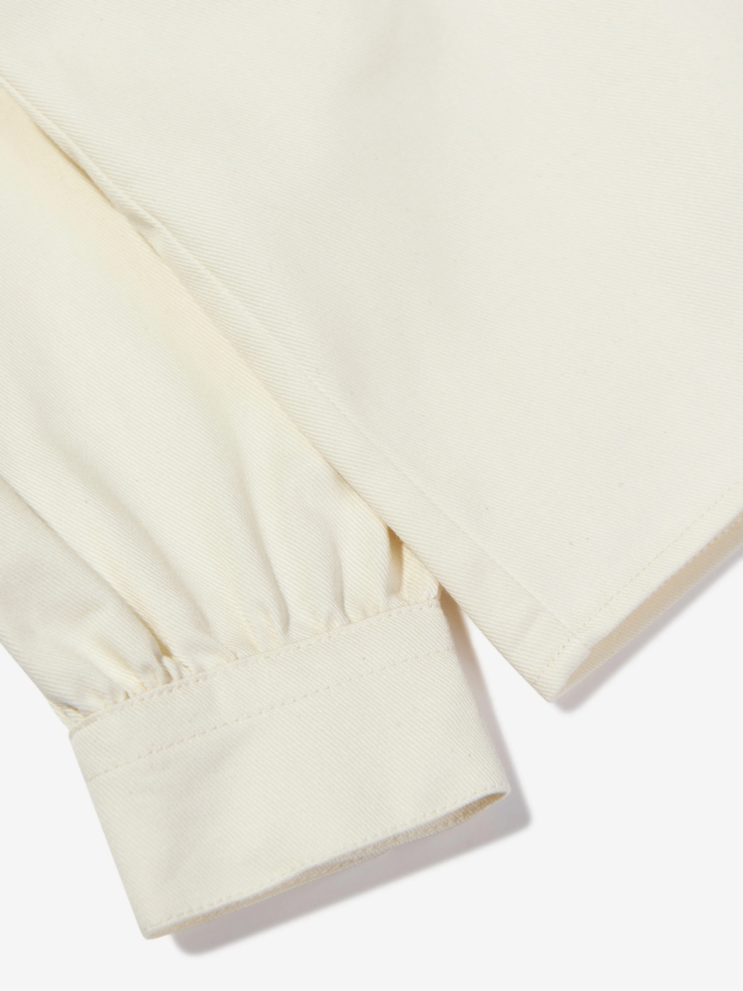 Mini Rodini Girls Chef Panda Woven Blouse in White