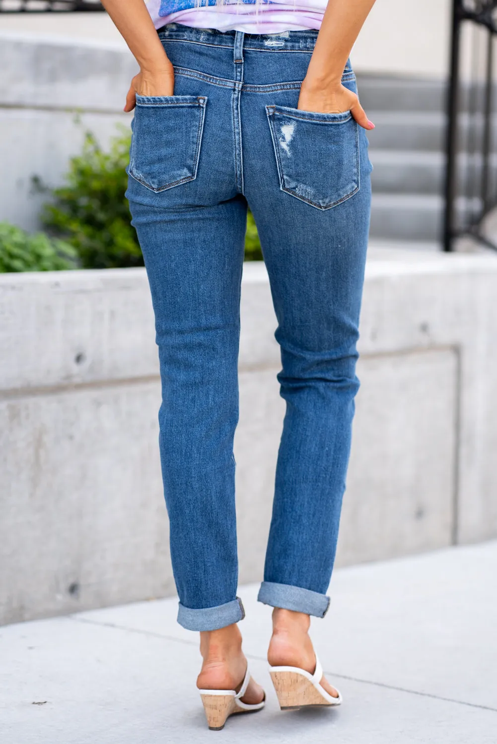 Moon Legend Stretchy Mom Jeans