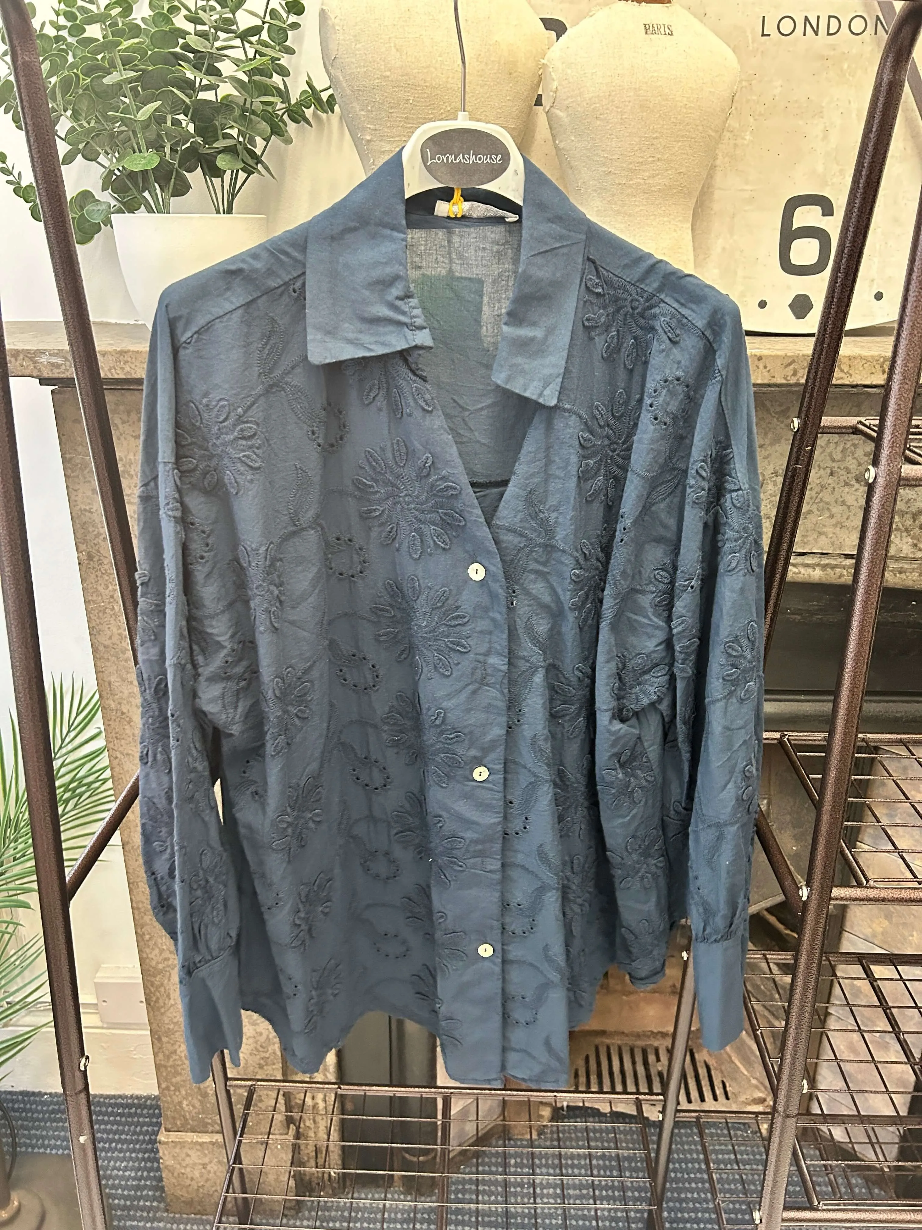 Patricia Embroidered Cotton Blouse