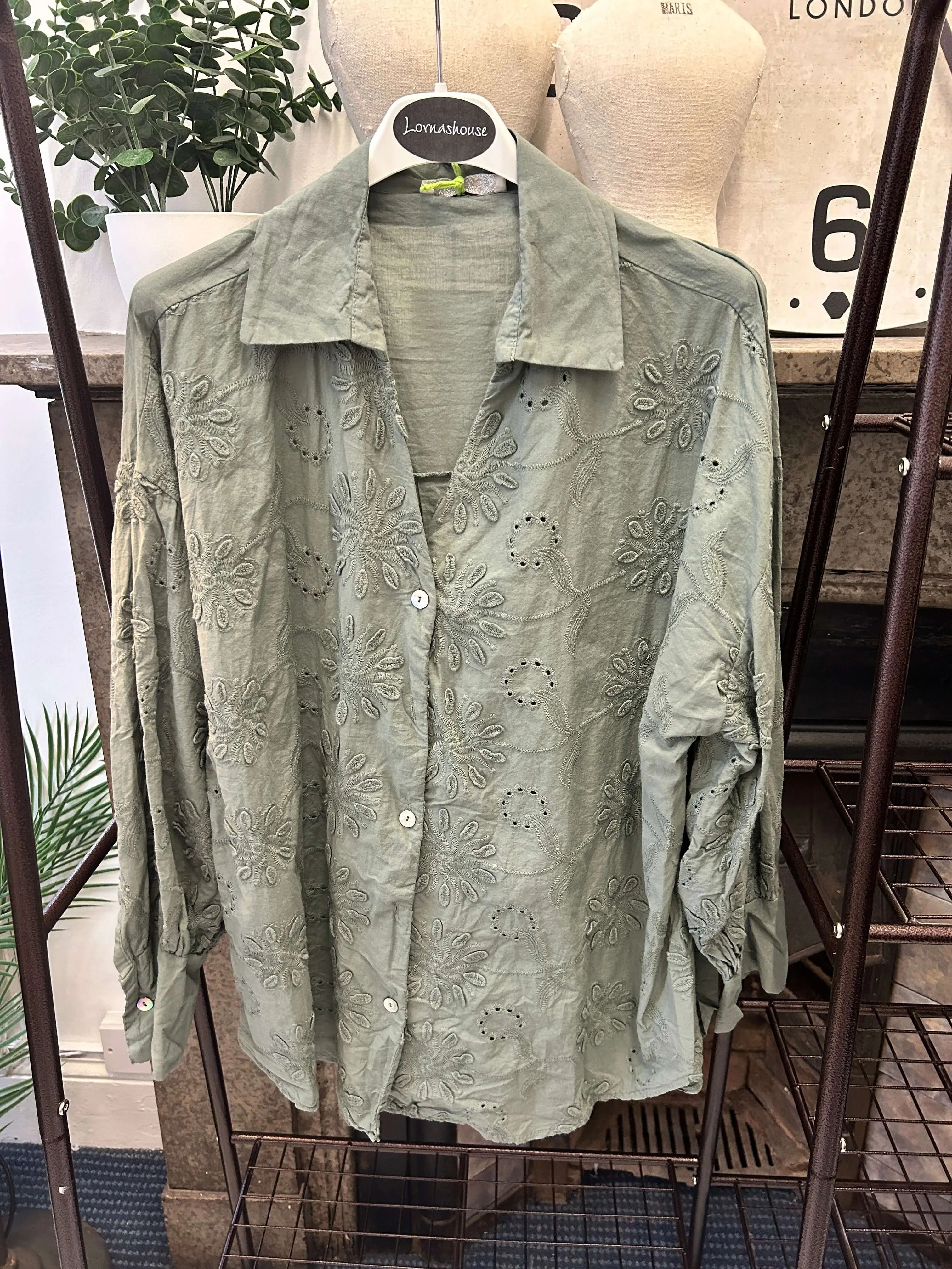 Patricia Embroidered Cotton Blouse