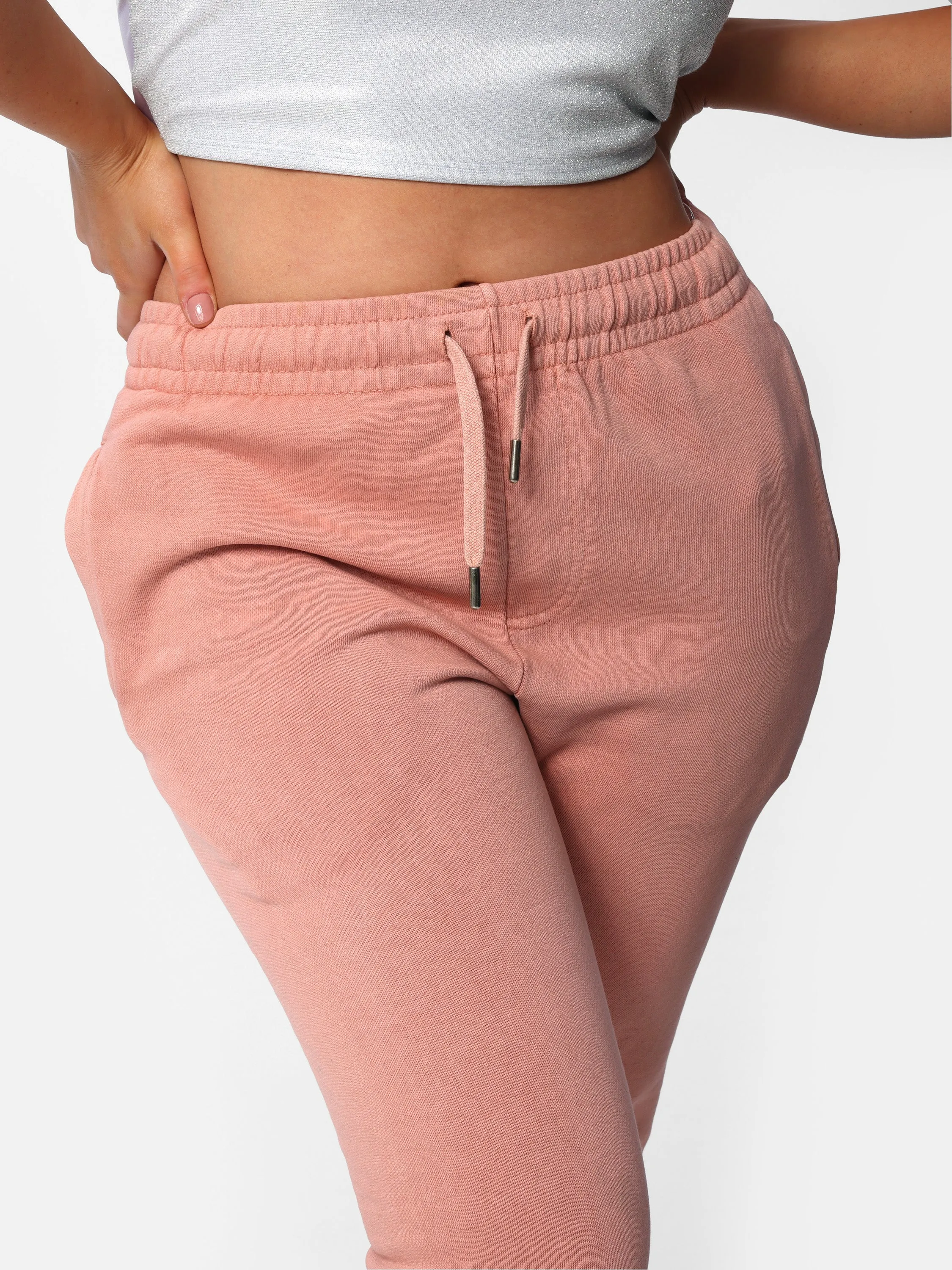 Pink Peach Bedazzled Joggers