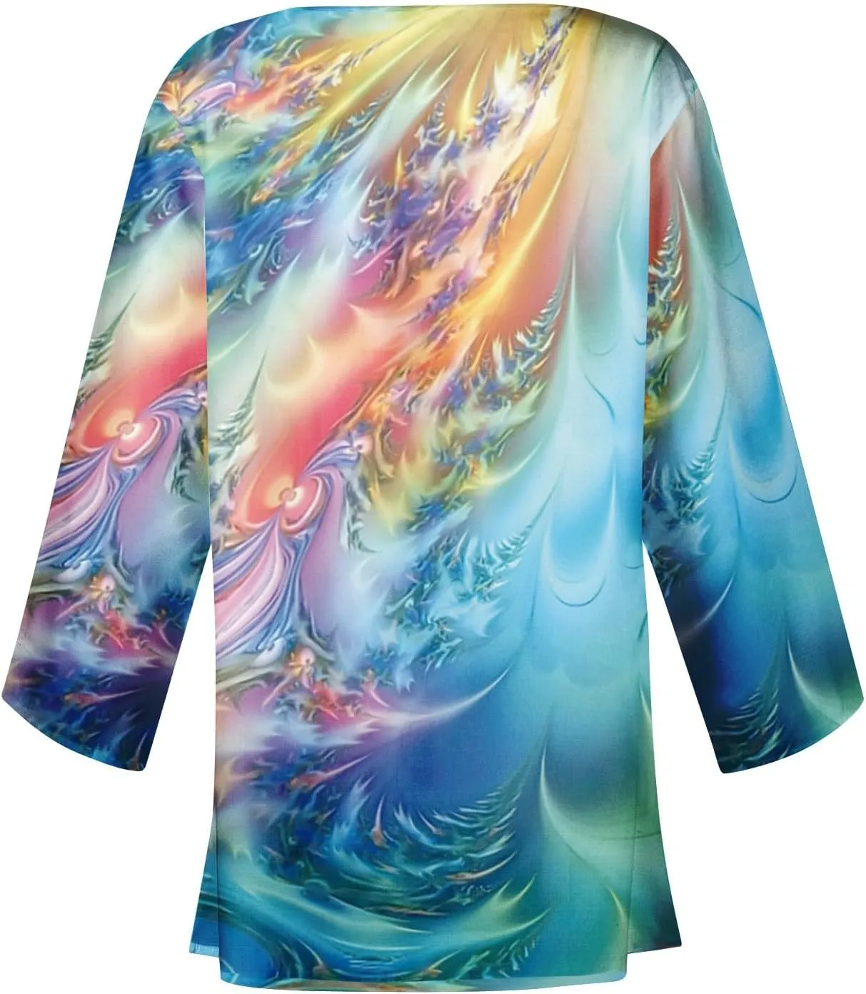 Plus Size Open Cardigan Women Linen Top Half Sleeve Quarter Length Sleeves Shirts Women Light Jackets for Women S-5XL