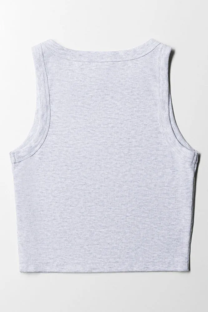 Rib Vest Grey