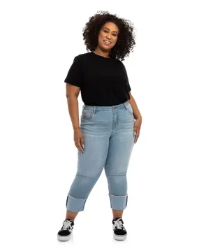 Sheila Mid Rise Crop Straight Jean | Caley