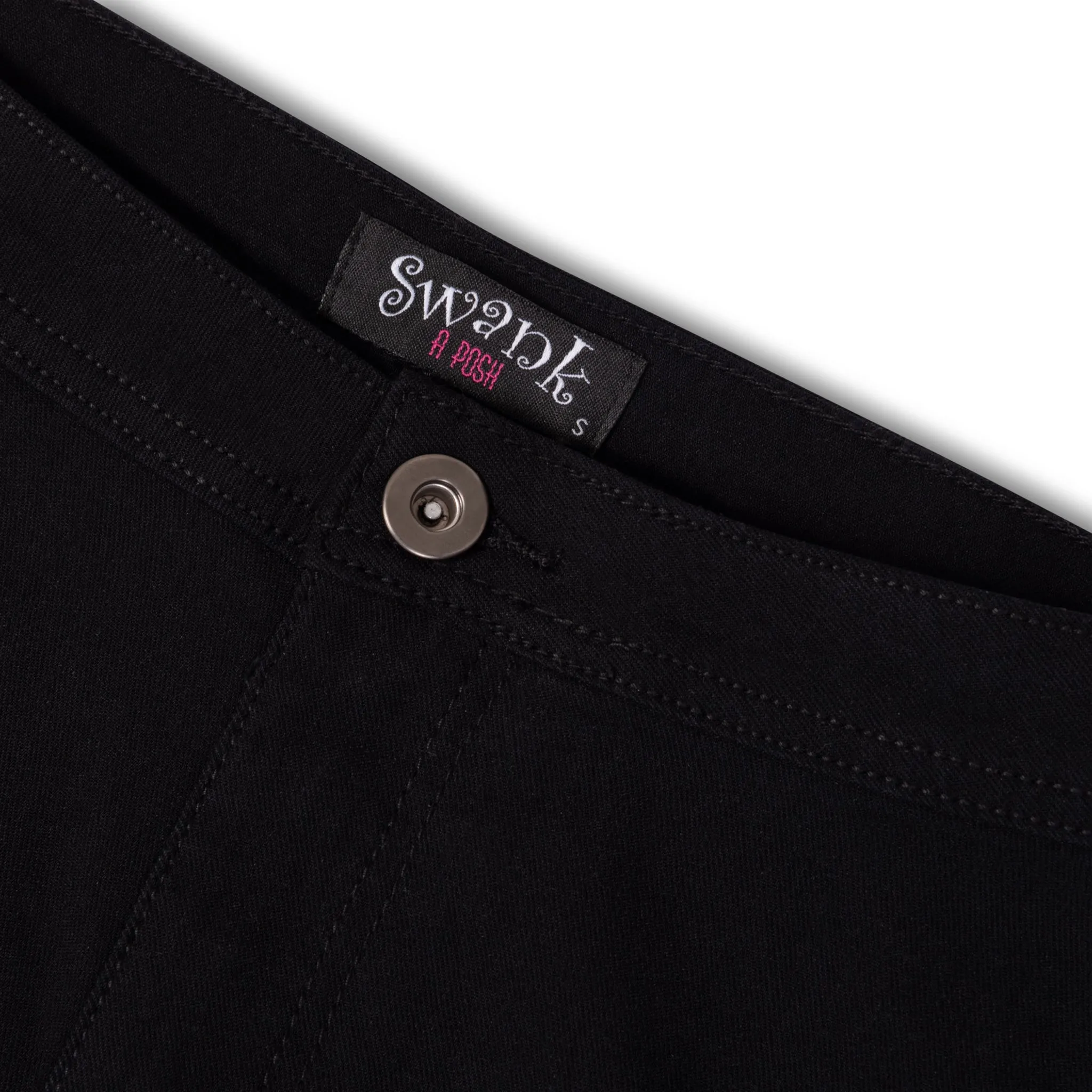 Super Swank High Waist Stretchy Jeans - Black