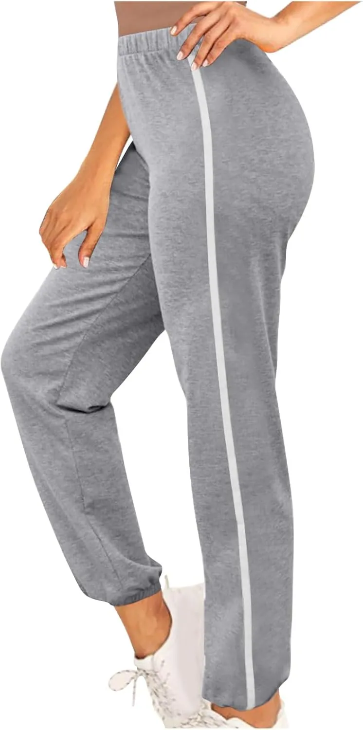 Sweatpants for Women, Cinch Bottom Sweatpants, Yoga Joggers Pants Soft Leggings for Cycling Lounge Workout Running